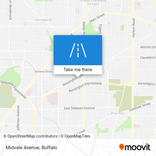 Midvale Avenue map