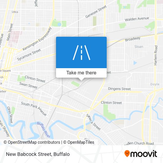 New Babcock Street map