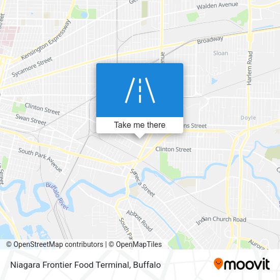 Niagara Frontier Food Terminal map