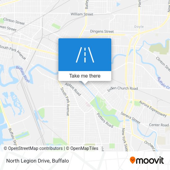 North Legion Drive map