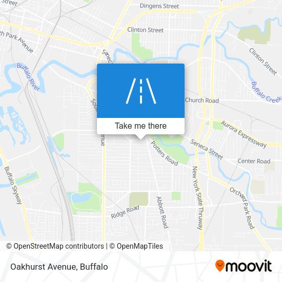 Mapa de Oakhurst Avenue