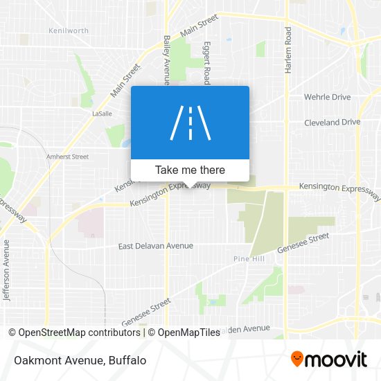 Mapa de Oakmont Avenue