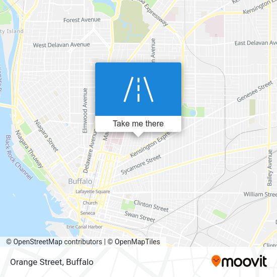 Mapa de Orange Street