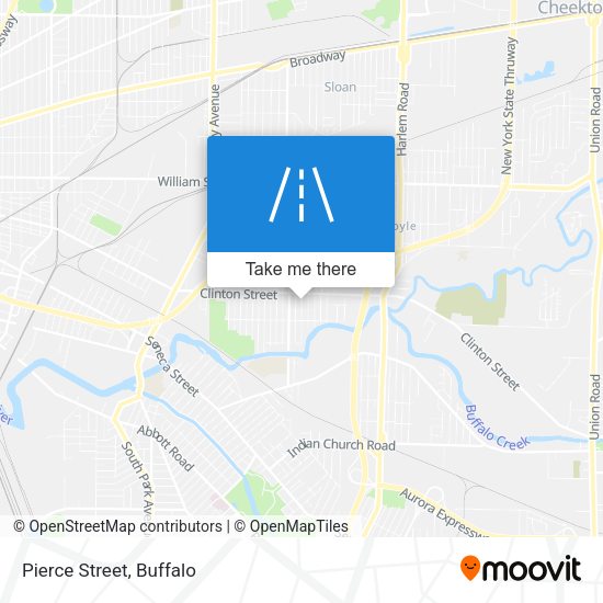 Mapa de Pierce Street