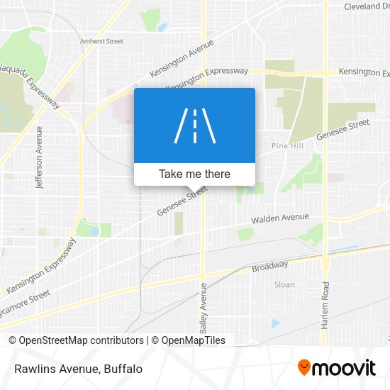 Mapa de Rawlins Avenue