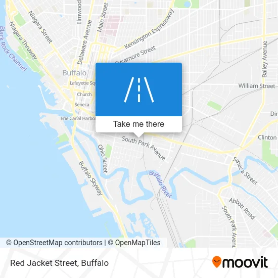 Red Jacket Street map