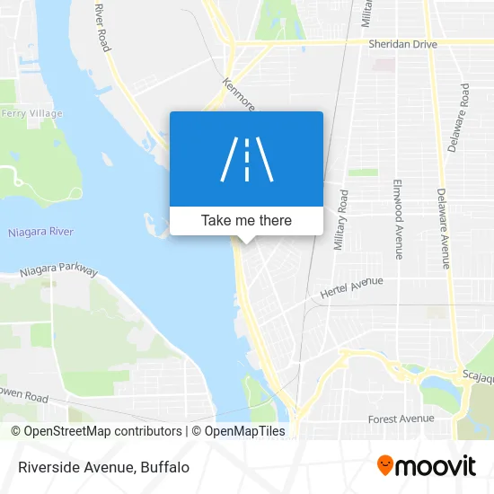 Riverside Avenue map