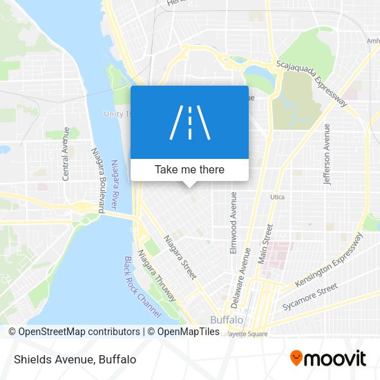 Mapa de Shields Avenue