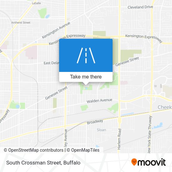 South Crossman Street map
