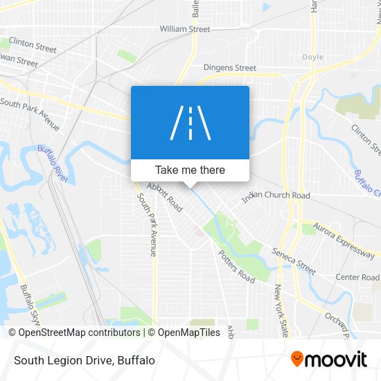 South Legion Drive map