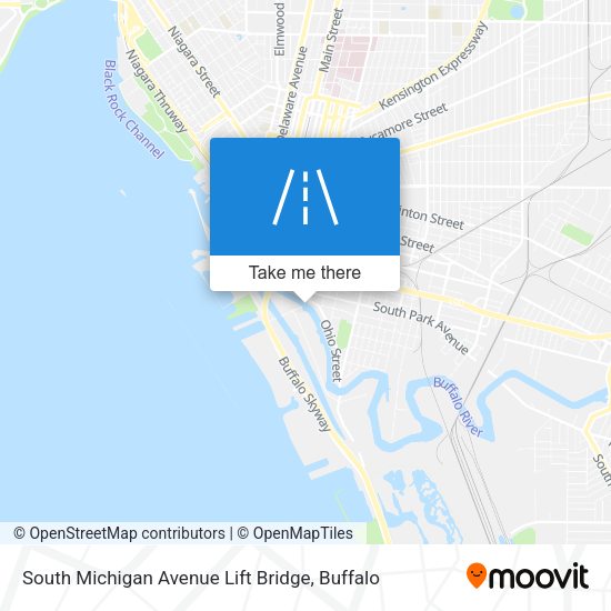 South Michigan Avenue Lift Bridge map