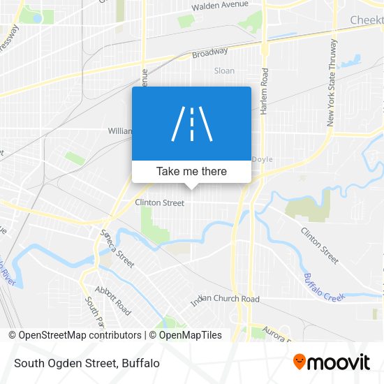 Mapa de South Ogden Street