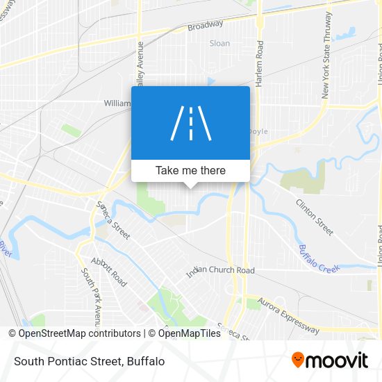 South Pontiac Street map