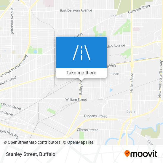 Stanley Street map