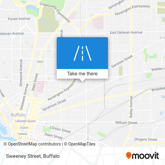 Mapa de Sweeney Street