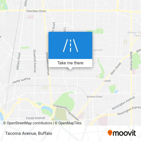 Mapa de Tacoma Avenue