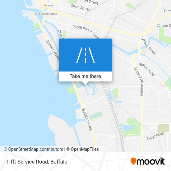 Tifft Service Road map