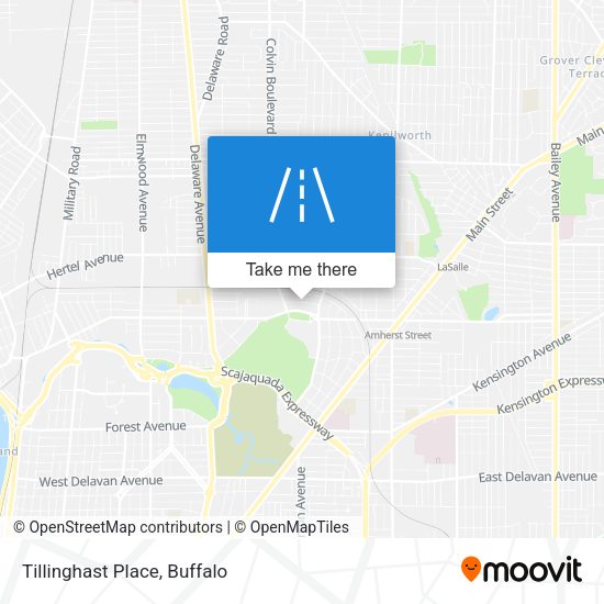 Tillinghast Place map