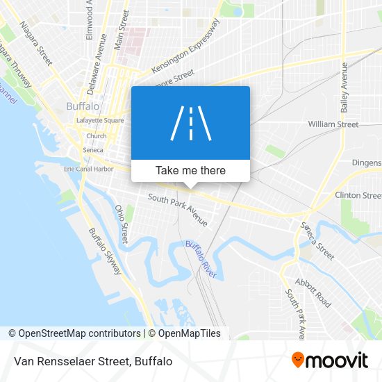 Van Rensselaer Street map
