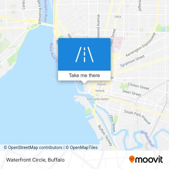 Waterfront Circle map