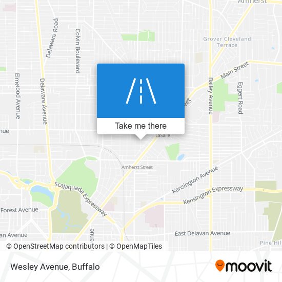 Wesley Avenue map