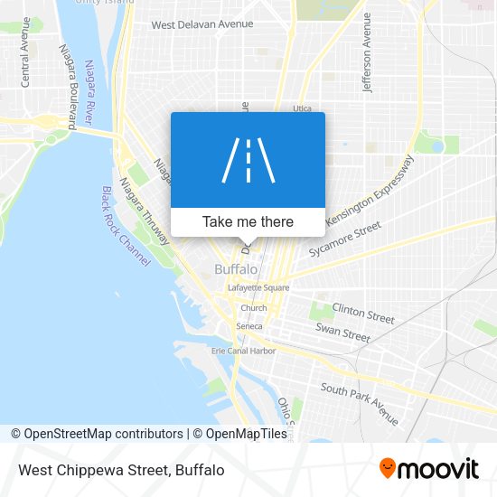 Mapa de West Chippewa Street