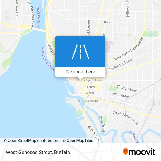 West Genesee Street map