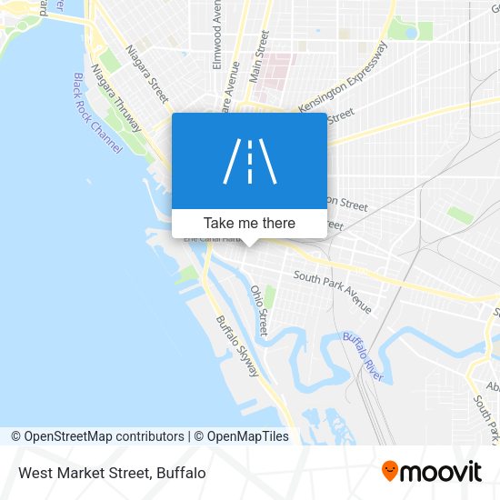 Mapa de West Market Street