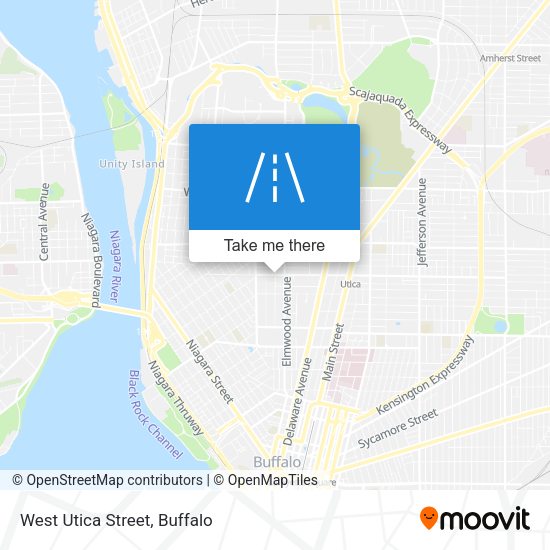 Mapa de West Utica Street