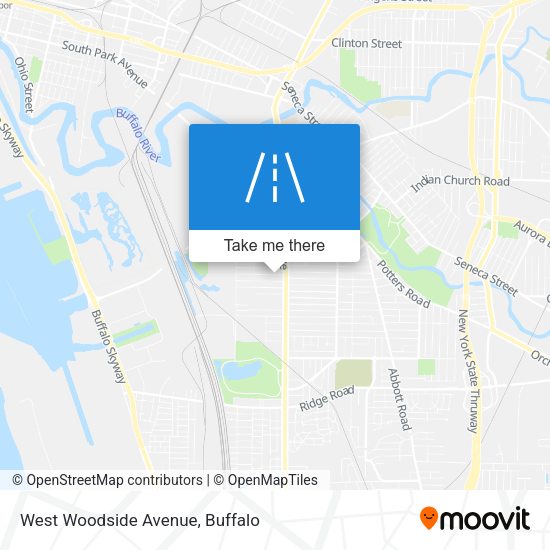 West Woodside Avenue map