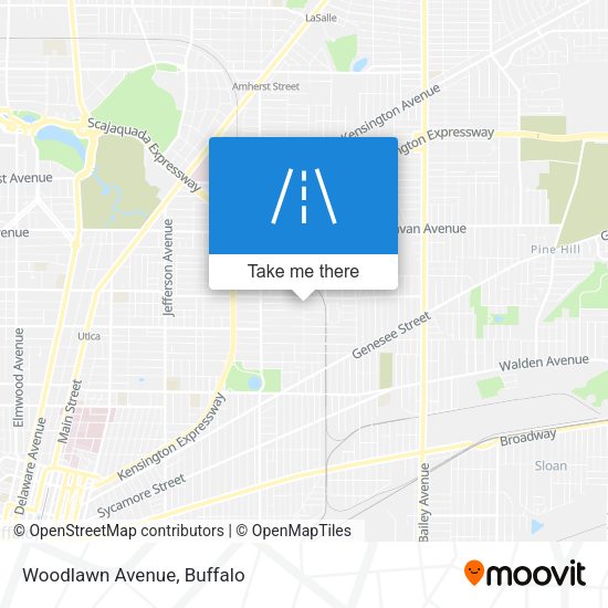 Mapa de Woodlawn Avenue