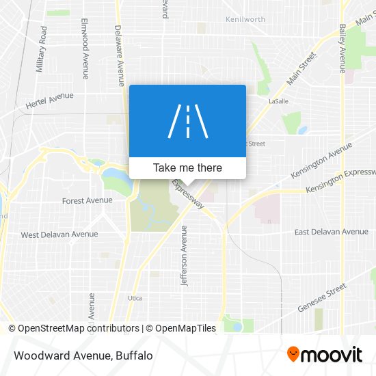 Mapa de Woodward Avenue