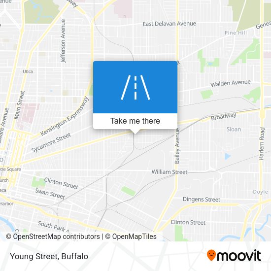 Mapa de Young Street