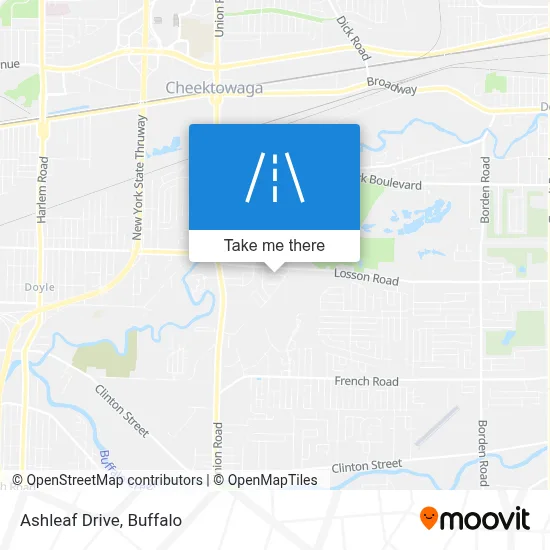 Ashleaf Drive map