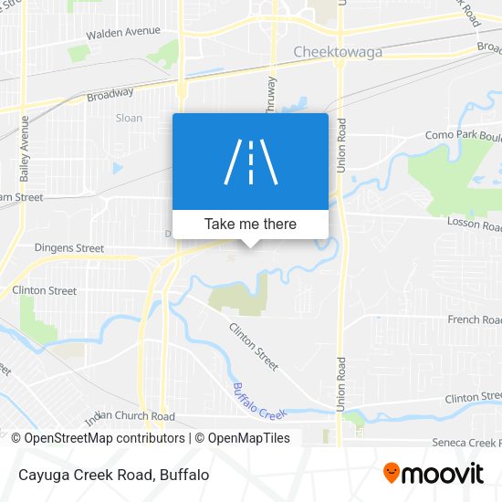 Mapa de Cayuga Creek Road