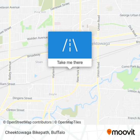 Cheektowaga Bikepath map