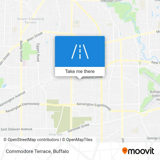 Commodore Terrace map