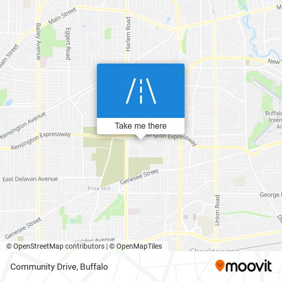 Community Drive map