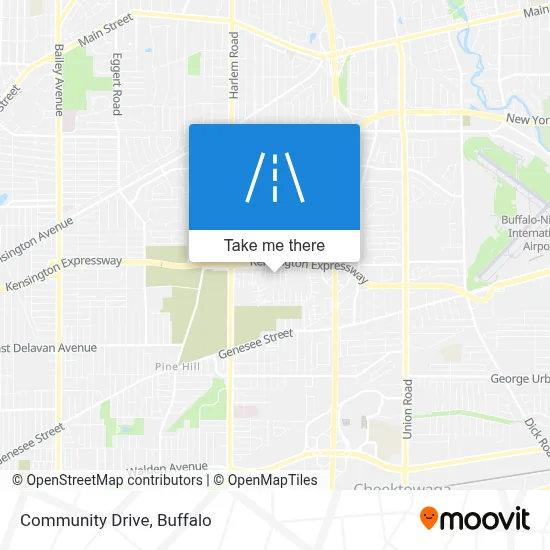 Community Drive map