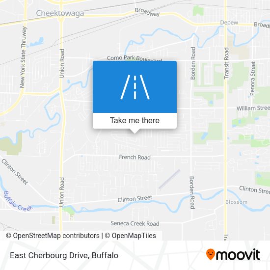 East Cherbourg Drive map