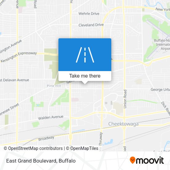 East Grand Boulevard map