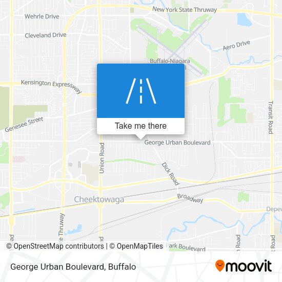 George Urban Boulevard map