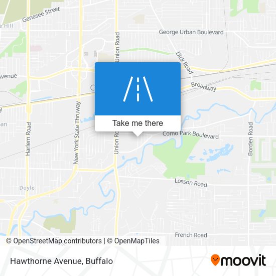 Mapa de Hawthorne Avenue