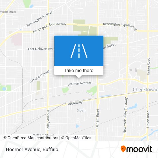 Hoerner Avenue map