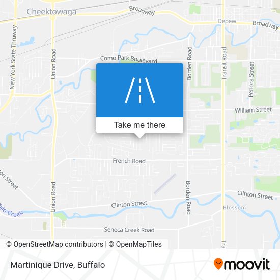 Mapa de Martinique Drive