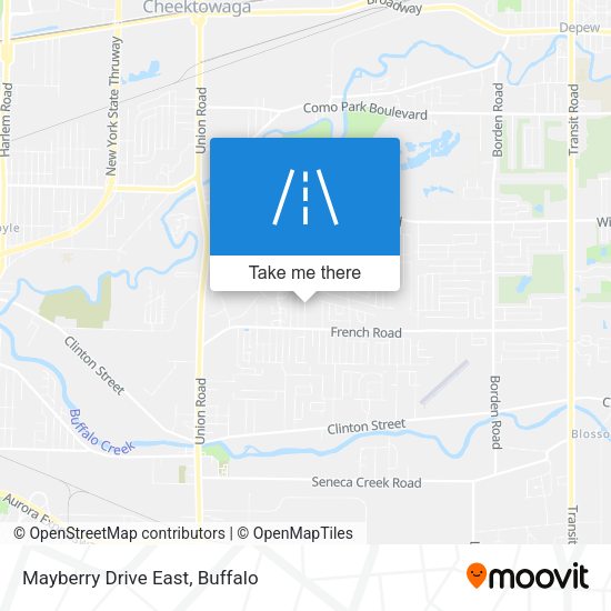 Mayberry Drive East map