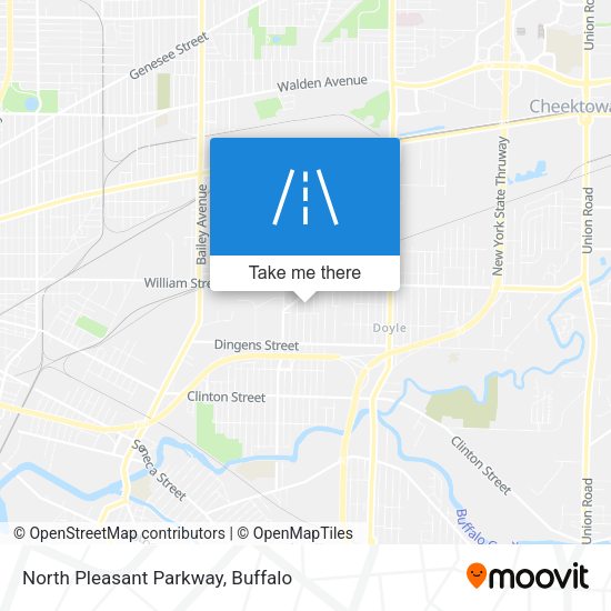 Mapa de North Pleasant Parkway