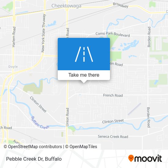 Pebble Creek Dr map