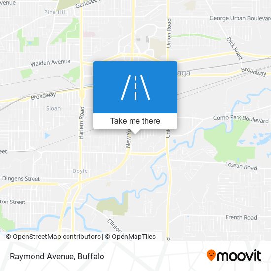 Raymond Avenue map