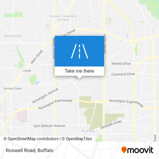 Mapa de Roswell Road